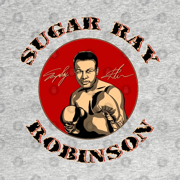 Sugar Ray Robinson by HelenaCooper